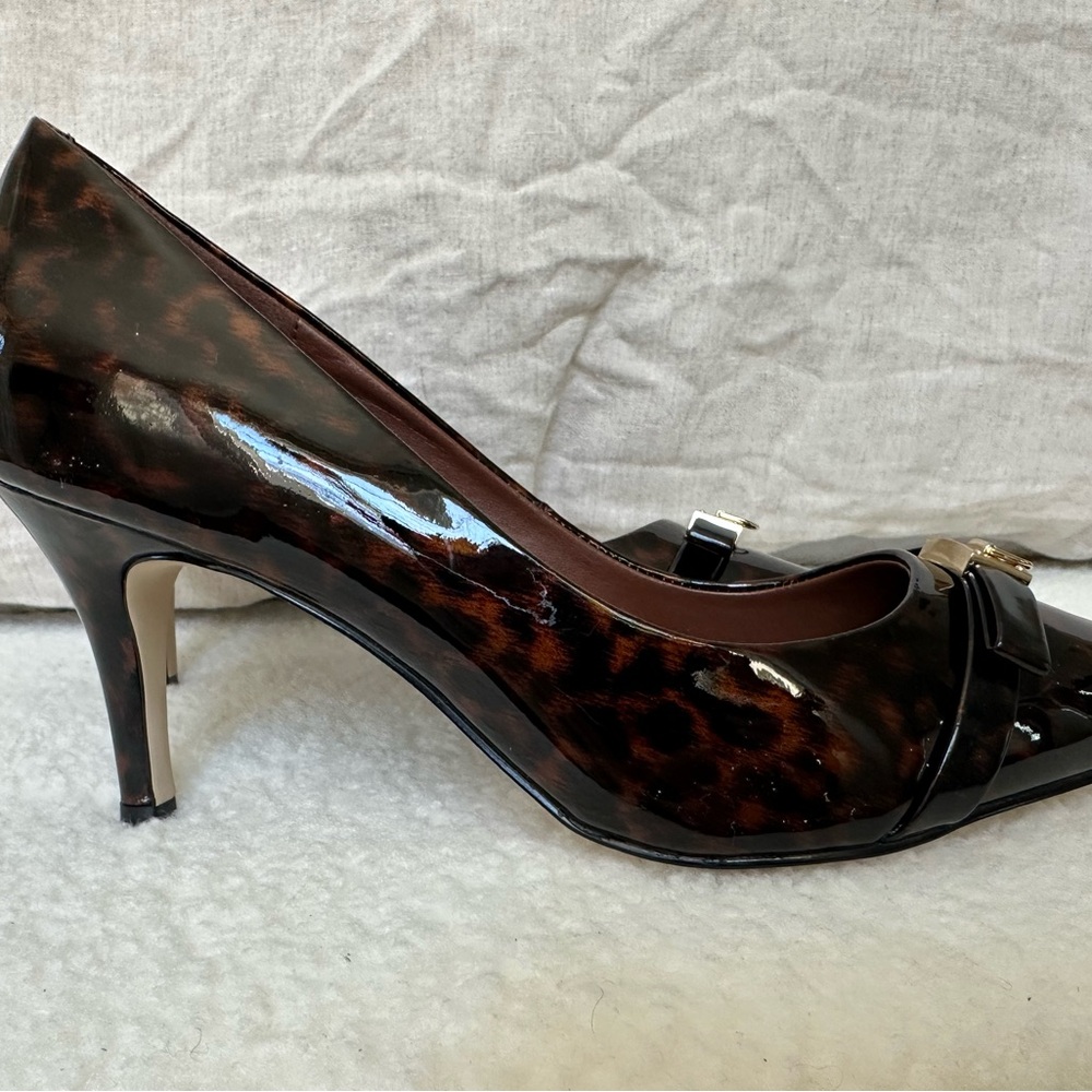Cole Haan Brown Patent Leather Heels